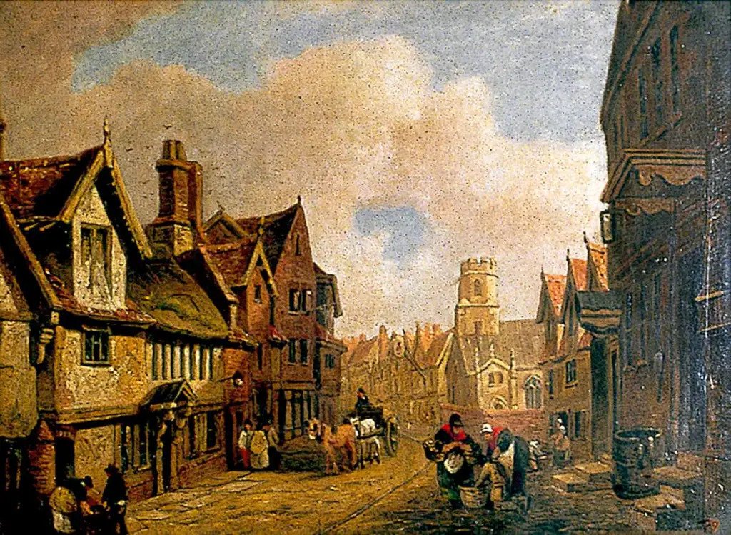 Painting of Ancient Cowgate