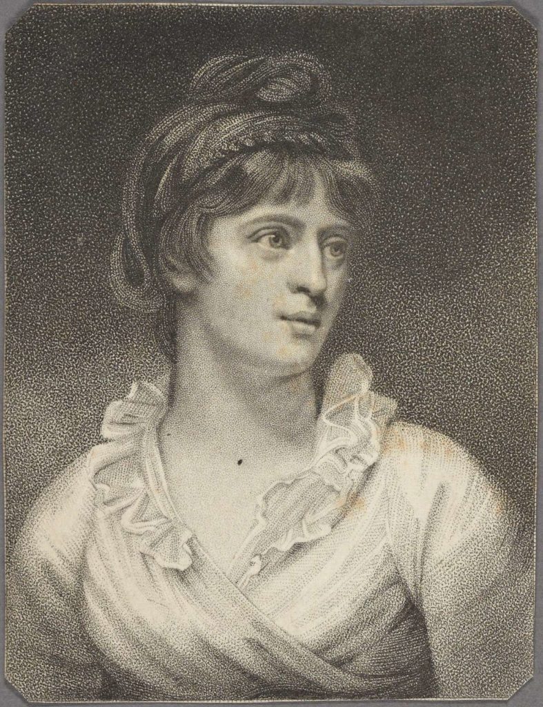 Portrait Engraving of Amelia Opie 